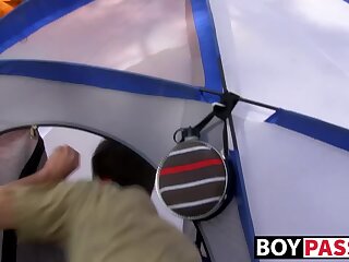 Jason and Tanner have a blowjob and anal play camping trip