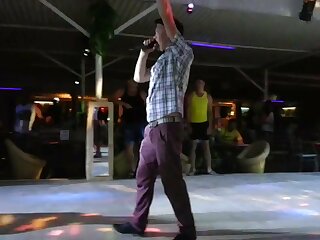 Stripped down in the club for a match
