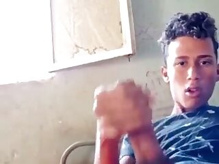 Handsome twink having some fun