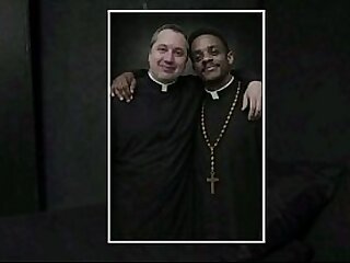 White priest is fucked by a superior black cock