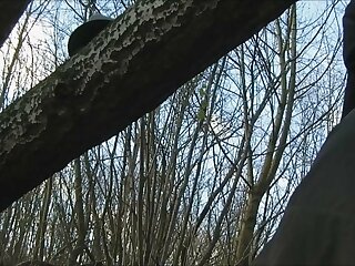 Nice oral experience for daddy in the woods